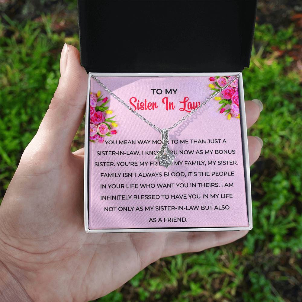 To My Sister-in-law Necklace | Eternal Beauty Necklace | Sister-in-Law Gift