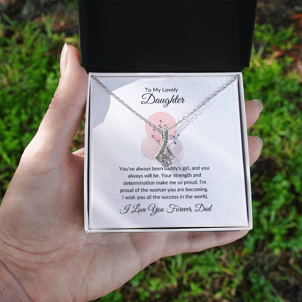 To My Lovely Daughter - Beauty Necklace | A Thoughtful Gift of Elegance and Love