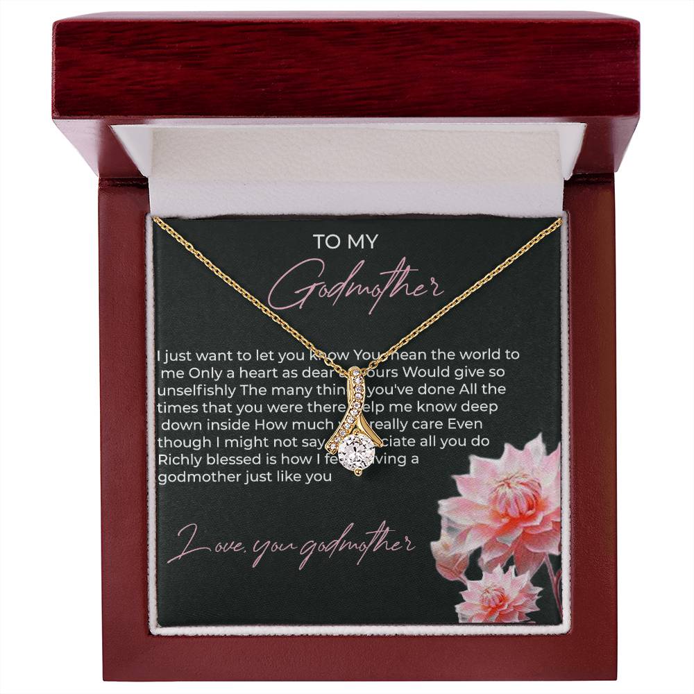 To My Godmother, Alluring Beauty Necklace (Yellow & White Gold Variants) | Godmother Necklace (Necklace Only)