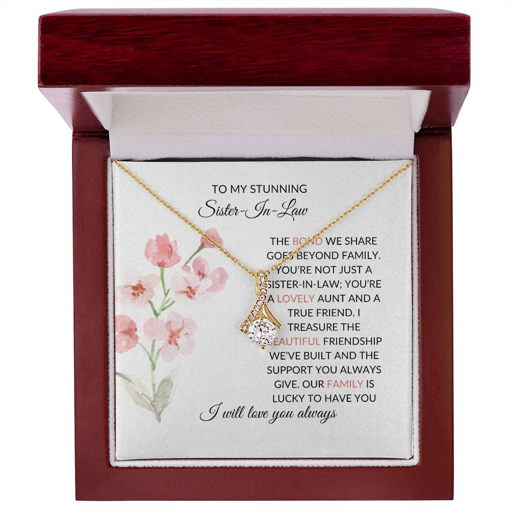 To My Stunning Sister-in-law Necklace | Eternal Beauty Necklace | Sister-in-Law Gift
