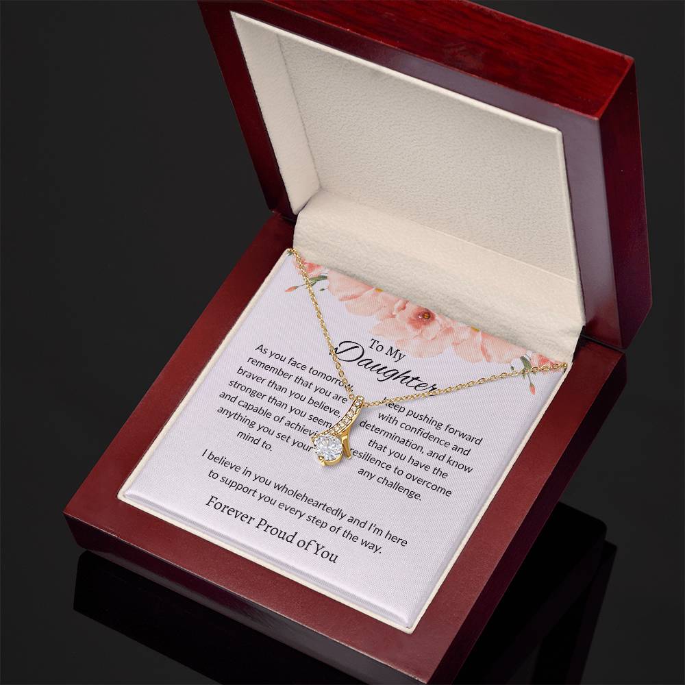 To My Daughter - Beauty Necklace | A Beautiful Gift Reflecting Your Unique Radiance