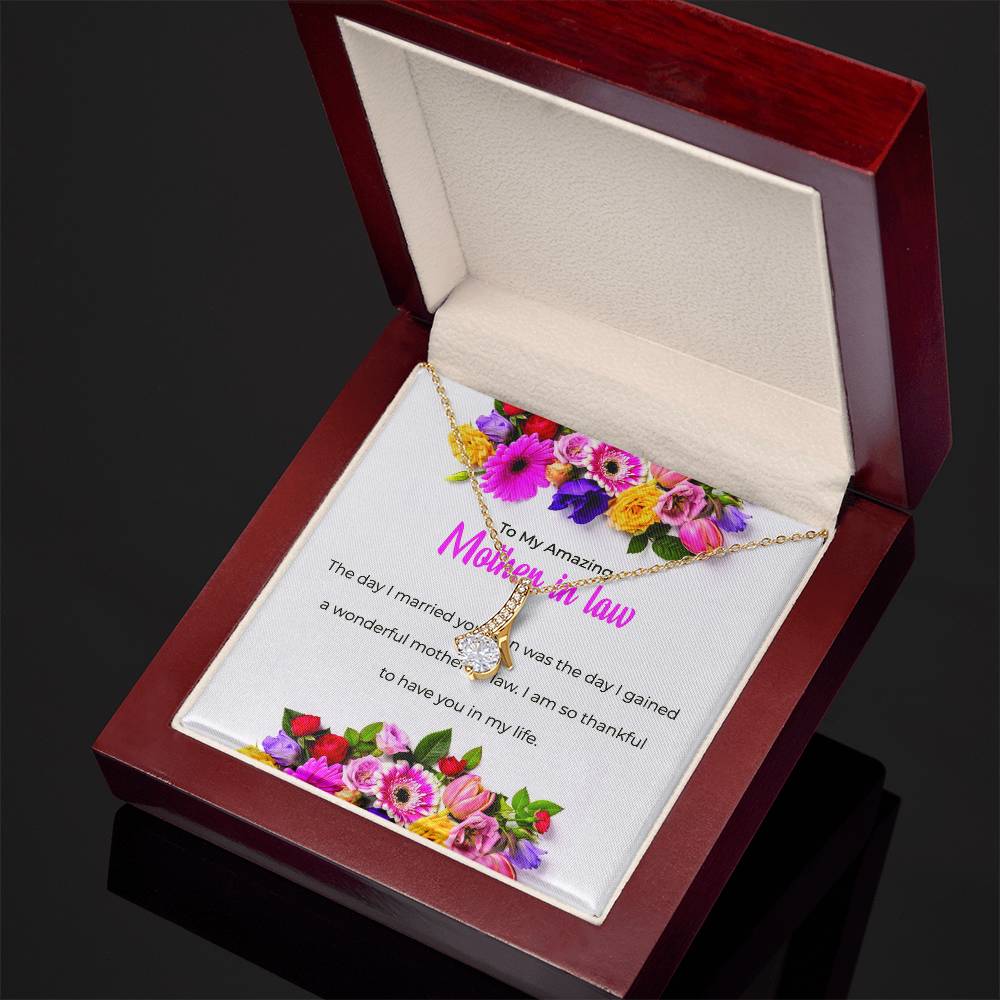 To My Amazing Mother-in-law, Alluring Beauty Necklace | Mother-in-law Gift
