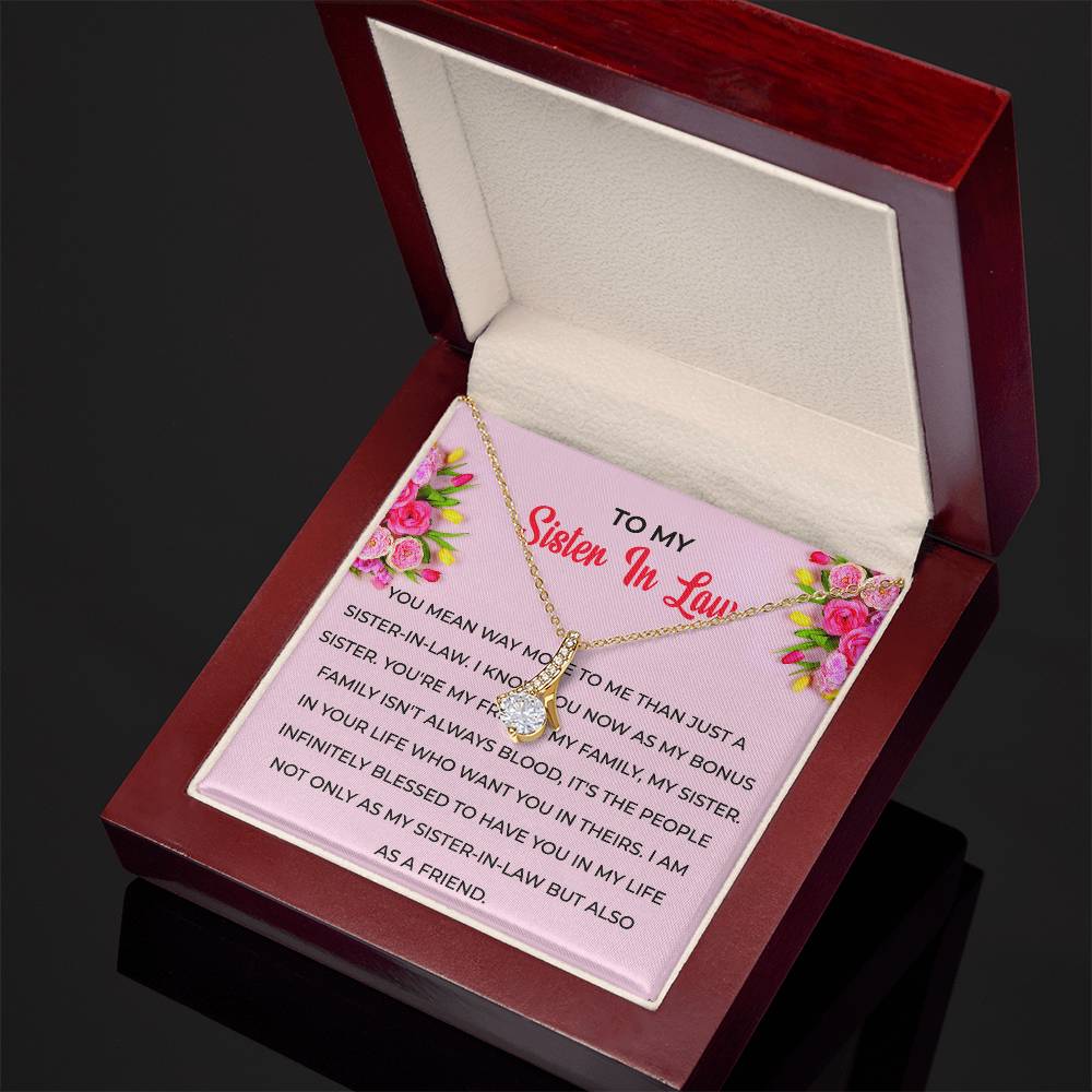 To My Sister-in-law Necklace | Eternal Beauty Necklace | Sister-in-Law Gift