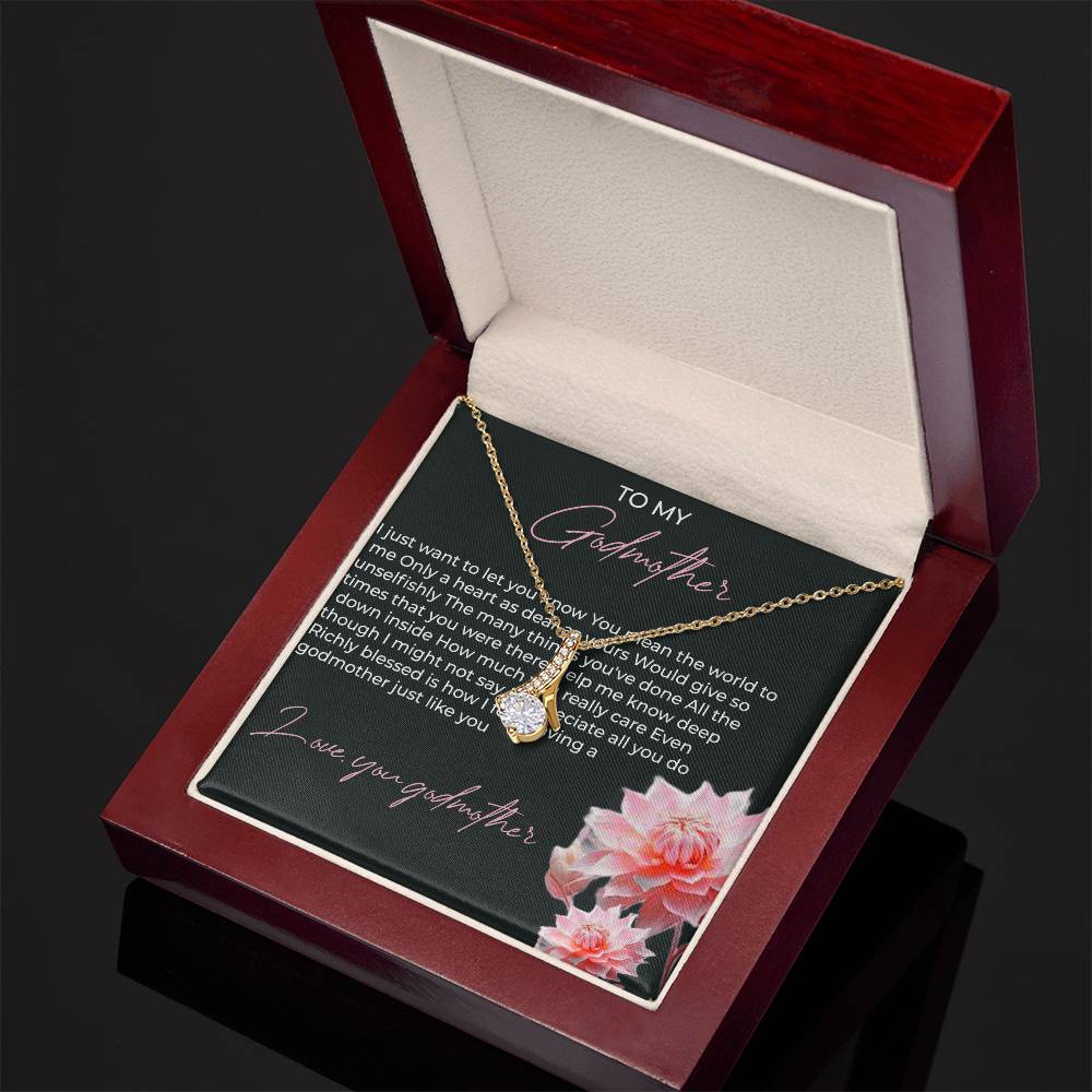 To My Godmother, Alluring Beauty Necklace (Yellow & White Gold Variants) | Godmother Necklace (Necklace Only)