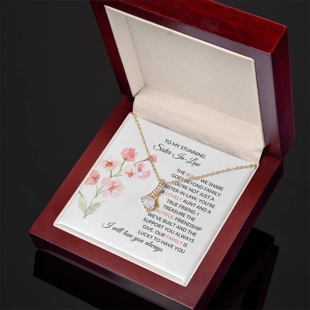 To My Stunning Sister-in-law Necklace | Eternal Beauty Necklace | Sister-in-Law Gift