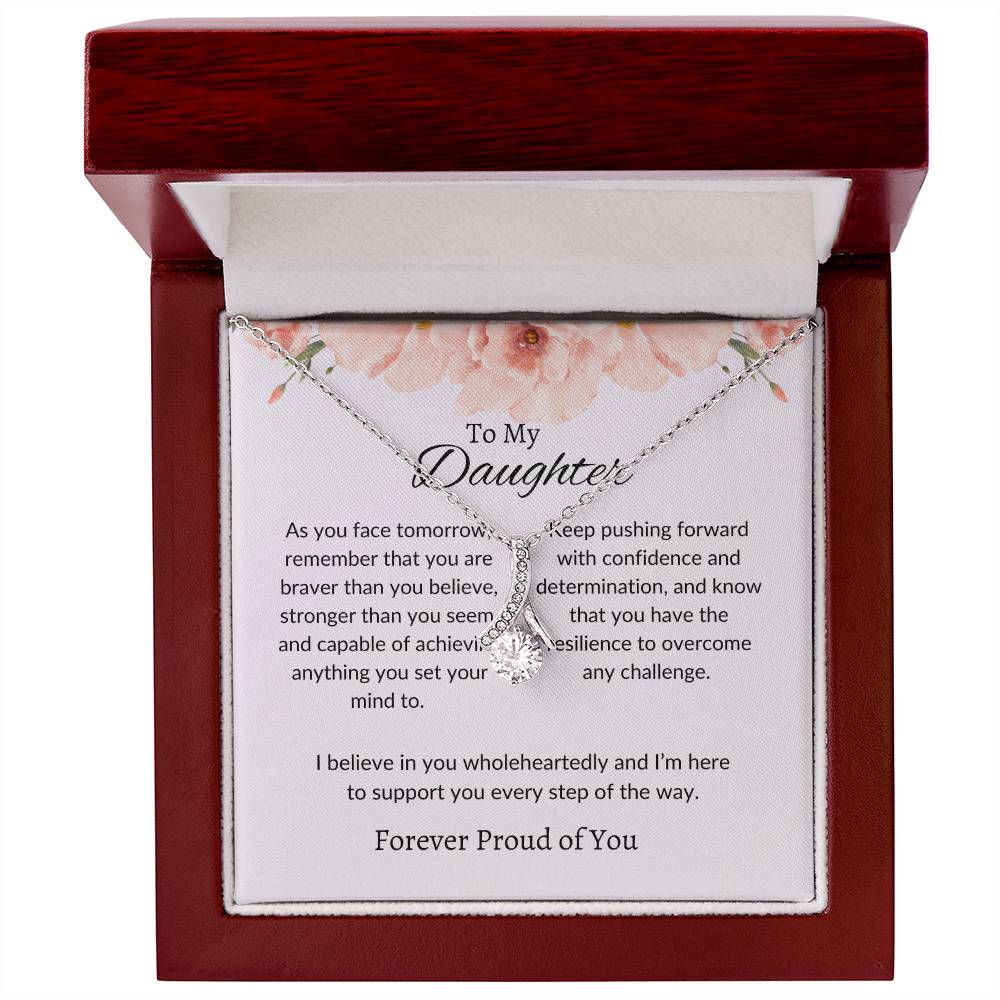 To My Daughter - Beauty Necklace | A Beautiful Gift Reflecting Your Unique Radiance