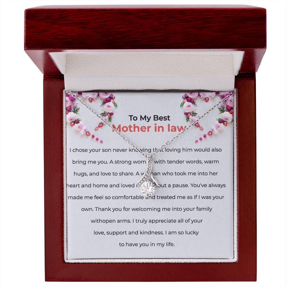 To The Best Mother-in-law, Alluring Beauty Necklace | Mother-in-law Gift