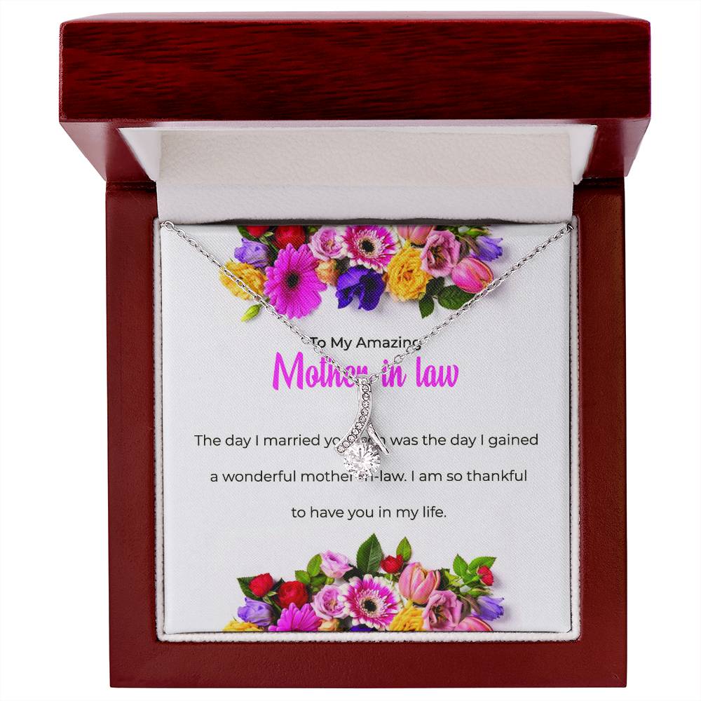 To My Amazing Mother-in-law, Alluring Beauty Necklace | Mother-in-law Gift