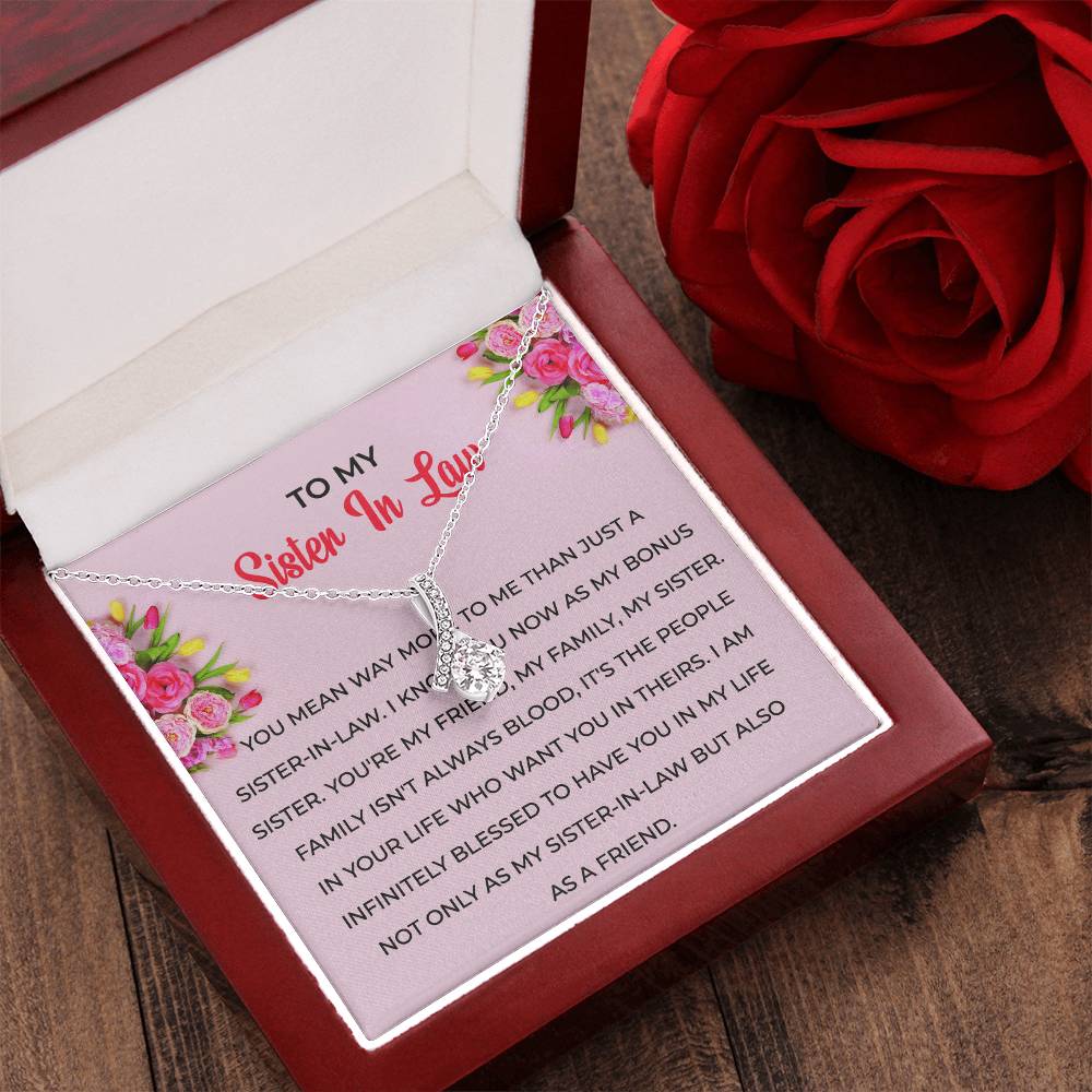 To My Sister-in-law Necklace | Eternal Beauty Necklace | Sister-in-Law Gift