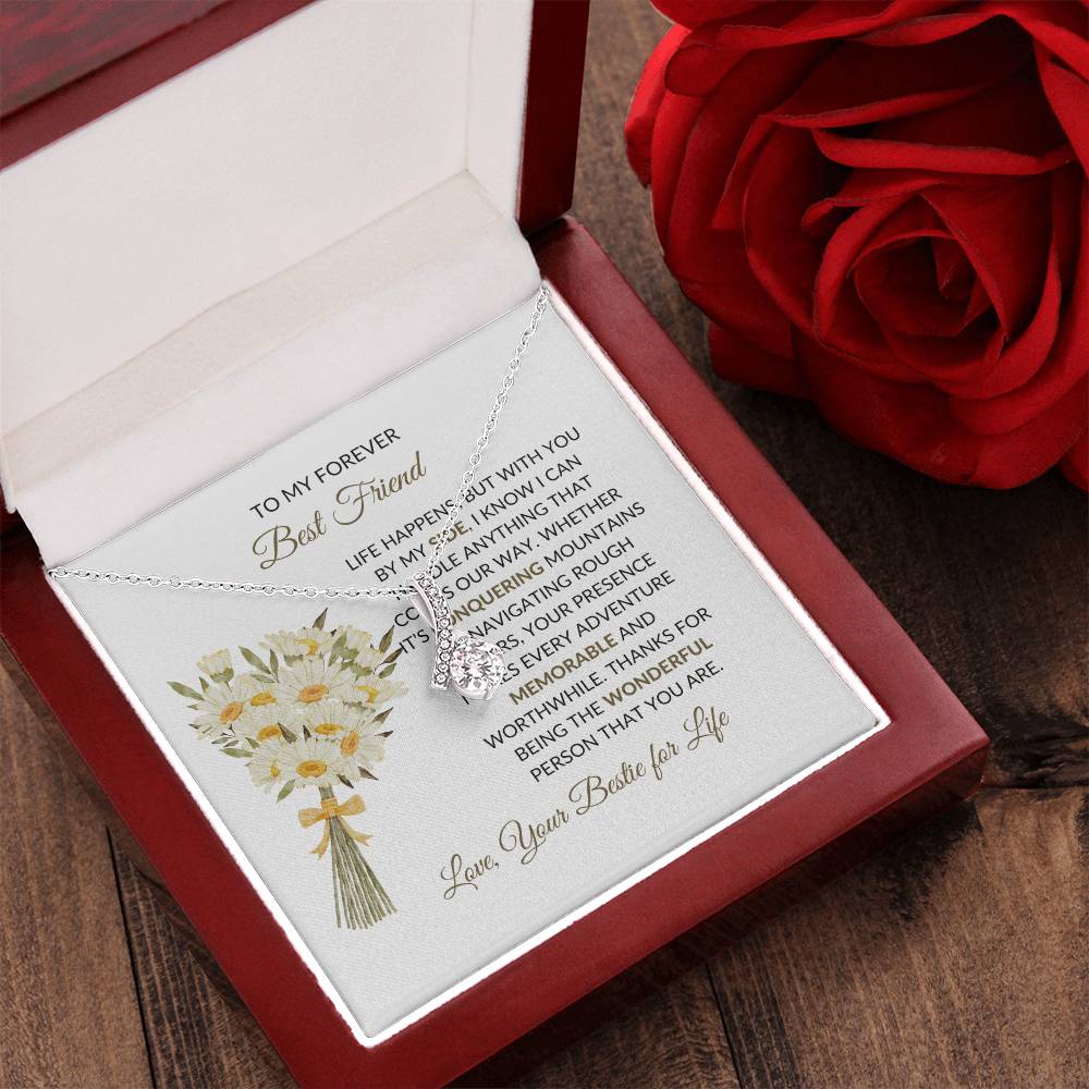 Best Friend Friendship Gift | To My Forever Best Friend - Alluring Beauty Necklace