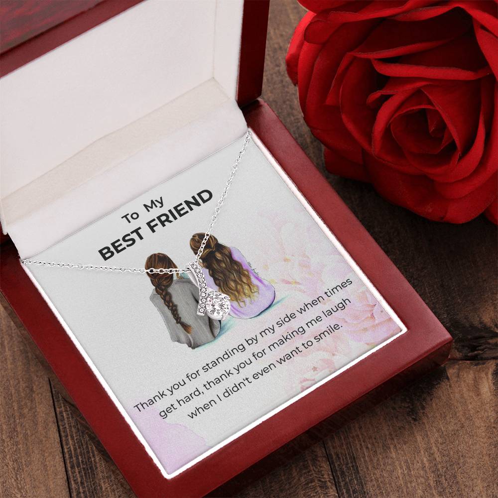To My Bestie Thank You - Alluring Beauty Necklace | Gift for Best Friend