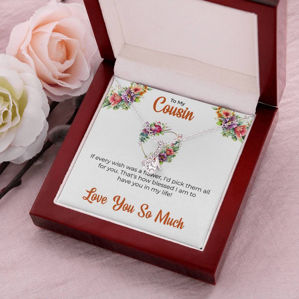 Cousin Necklace | To My Cousin My Best Friend - Alluring Beauty Necklace | Cousin Friendship Necklace