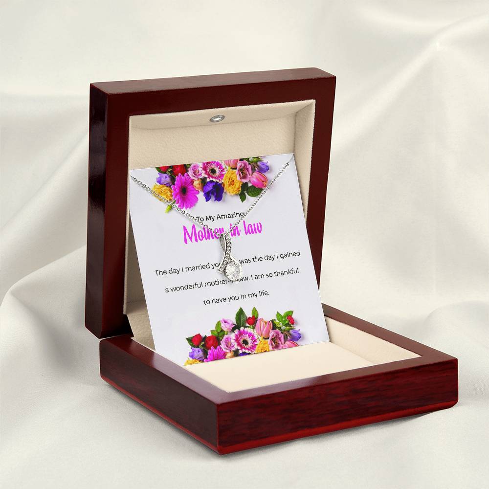To My Amazing Mother-in-law, Alluring Beauty Necklace | Mother-in-law Gift