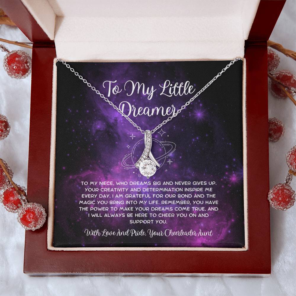 To My Little Dreamer - From Aunt to Niece Alluring Beauty Necklace - SOUVMOUR