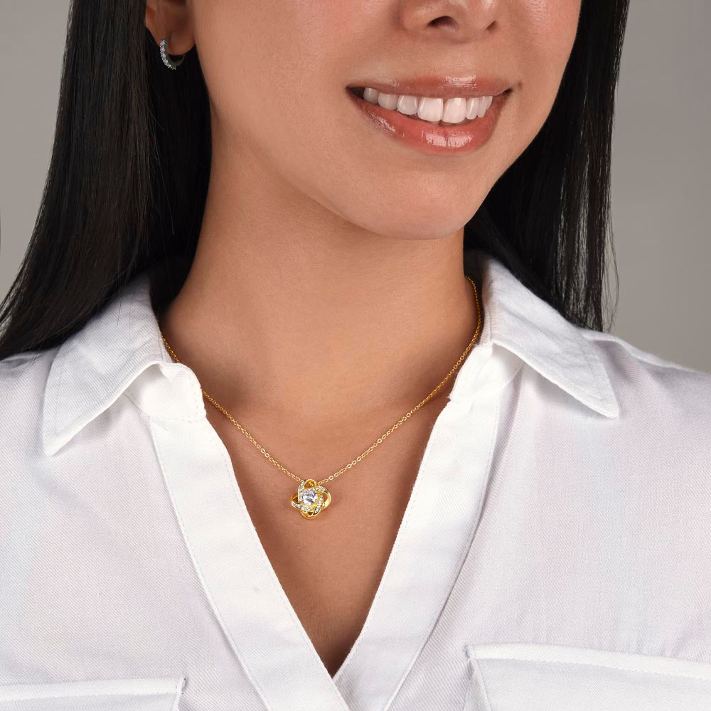 To My Amazing Mother-in-law, Love Knot Necklace with Heartfelt Sentiments | Mother-in-law Gift