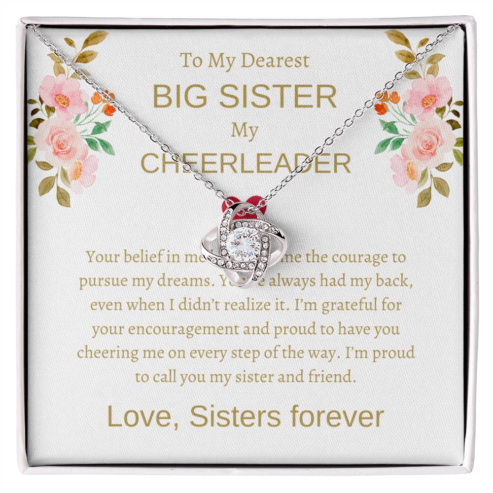To My Dearest Big Sister – Love Knot Necklace | An Exquisite Gift For Sisterly Bond