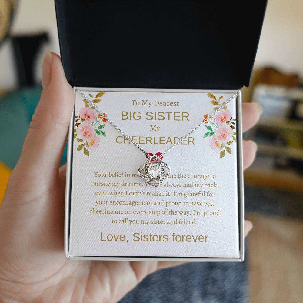 To My Dearest Big Sister – Love Knot Necklace | An Exquisite Gift For Sisterly Bond