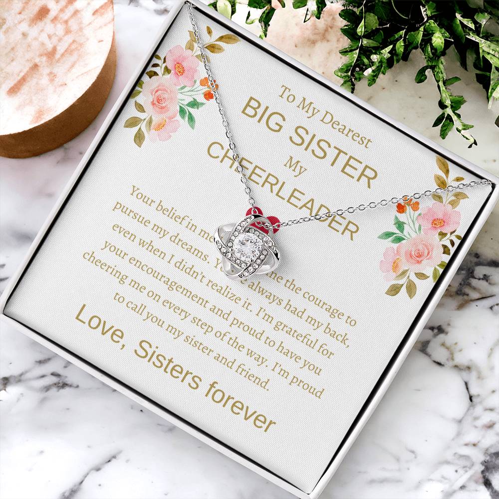 To My Dearest Big Sister – Love Knot Necklace | An Exquisite Gift For Sisterly Bond