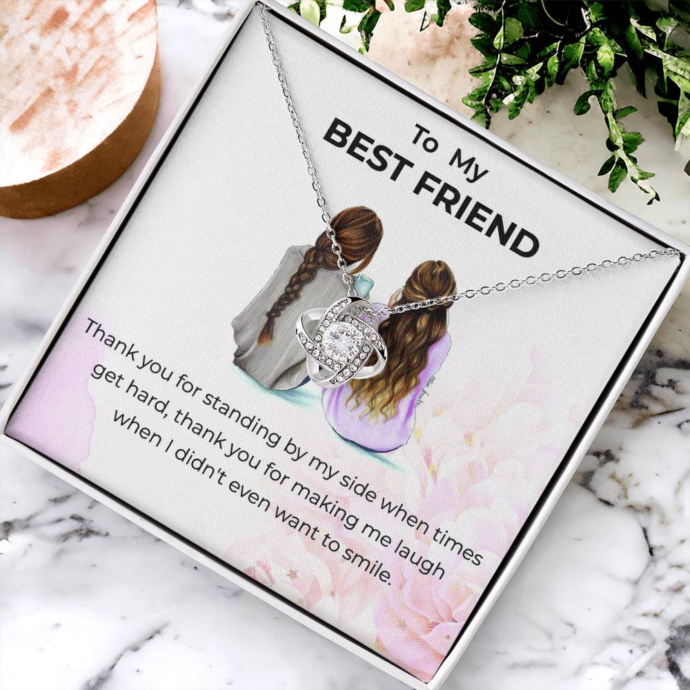 Friendship Necklace Gift | To My Bestie Thank You - Love Knot Necklace