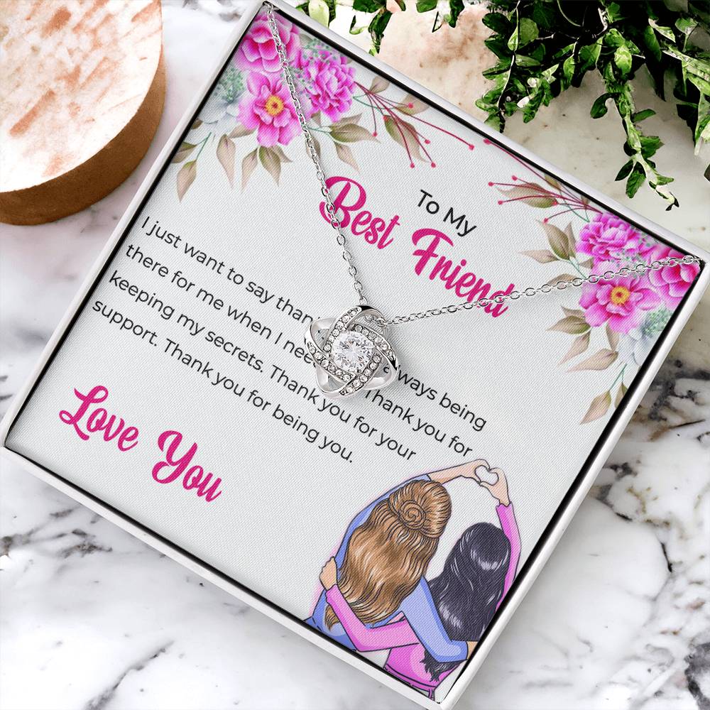 Friendship Gift | To My Lifetime Best Friend - Love Knot Necklace