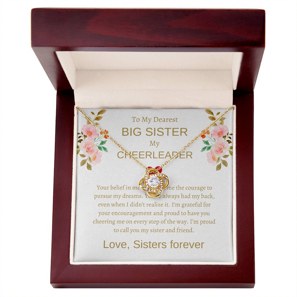 To My Dearest Big Sister – Love Knot Necklace | An Exquisite Gift For Sisterly Bond