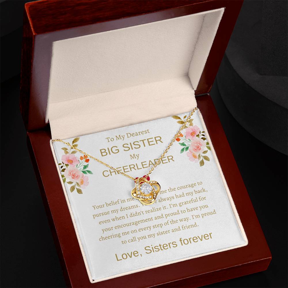 To My Dearest Big Sister – Love Knot Necklace | An Exquisite Gift For Sisterly Bond