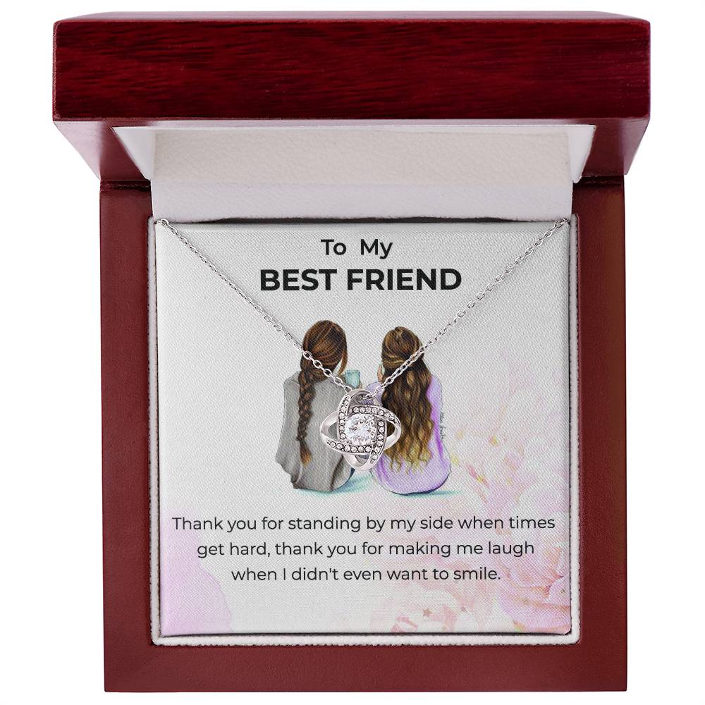 Friendship Necklace Gift | To My Bestie Thank You - Love Knot Necklace