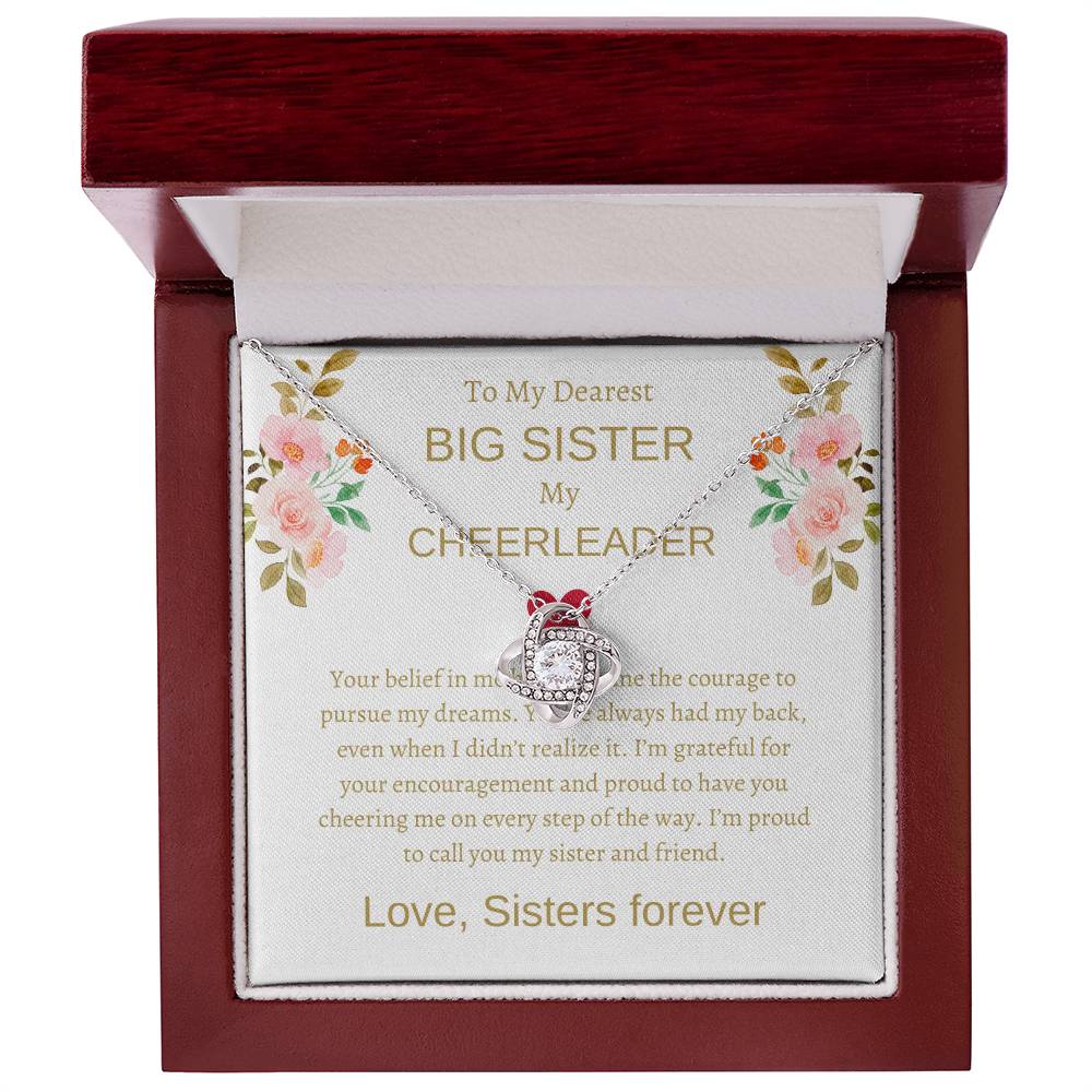To My Dearest Big Sister – Love Knot Necklace | An Exquisite Gift For Sisterly Bond