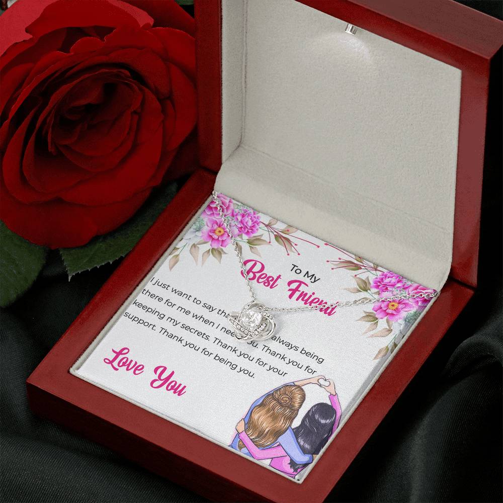 Friendship Gift | To My Lifetime Best Friend - Love Knot Necklace