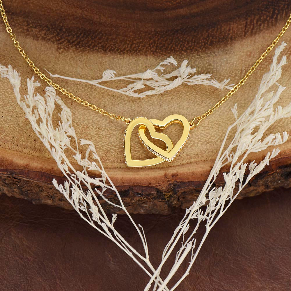 Friendship Necklace | To My Forever Best Friend - Interlocking Hearts Necklace | Gift for Best Friend