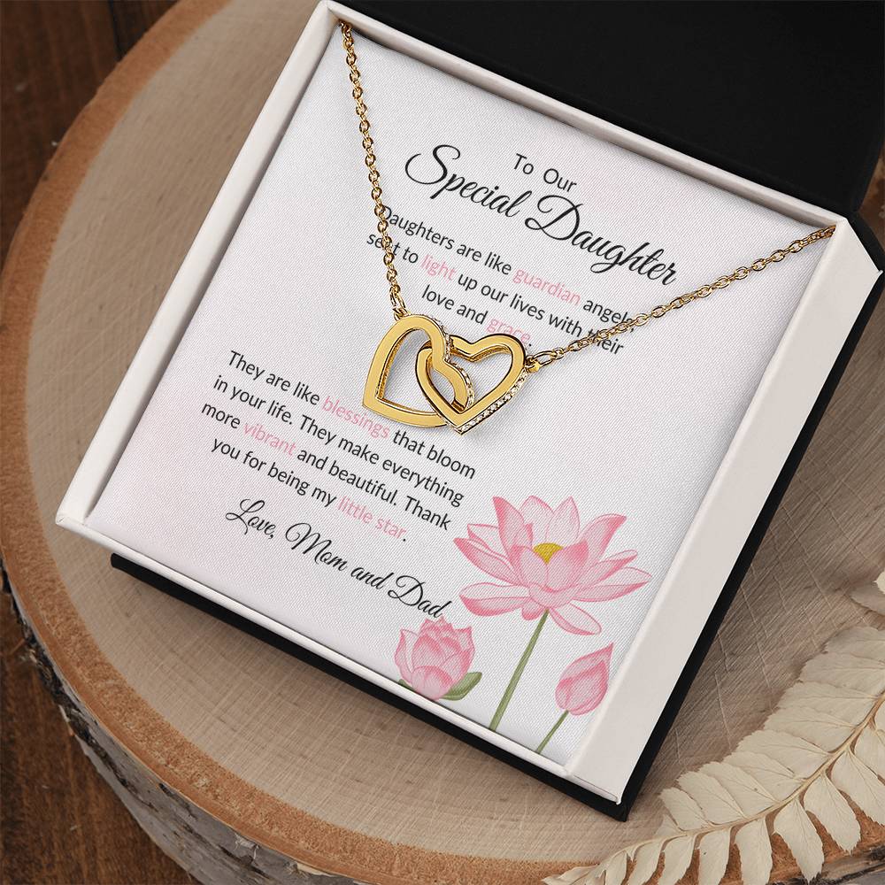 To My Special Daughter - Hearts Necklace | Symbol of Our Bond Gift For Daughter