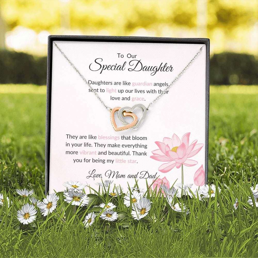 To My Special Daughter - Hearts Necklace | Symbol of Our Bond Gift For Daughter