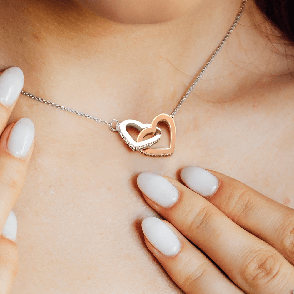 Cousin Necklace | To My Beautiful Cousin - Interlocking Hearts Necklace | Cousin Friendship Necklace