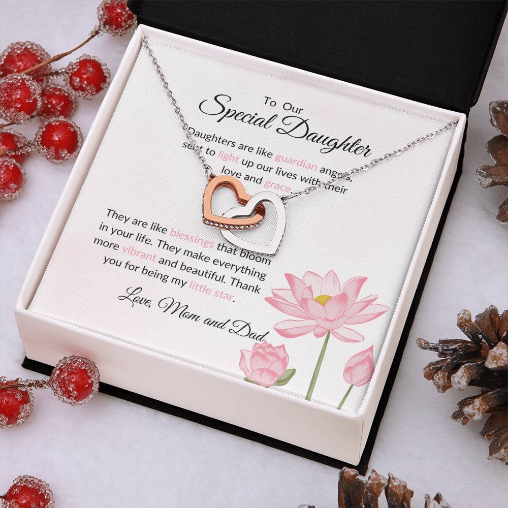 To My Special Daughter - Hearts Necklace | Symbol of Our Bond Gift For Daughter