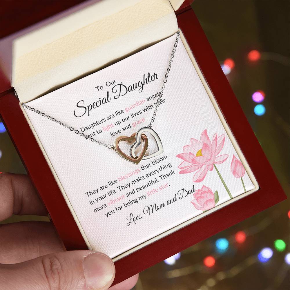 To My Special Daughter - Hearts Necklace | Symbol of Our Bond Gift For Daughter