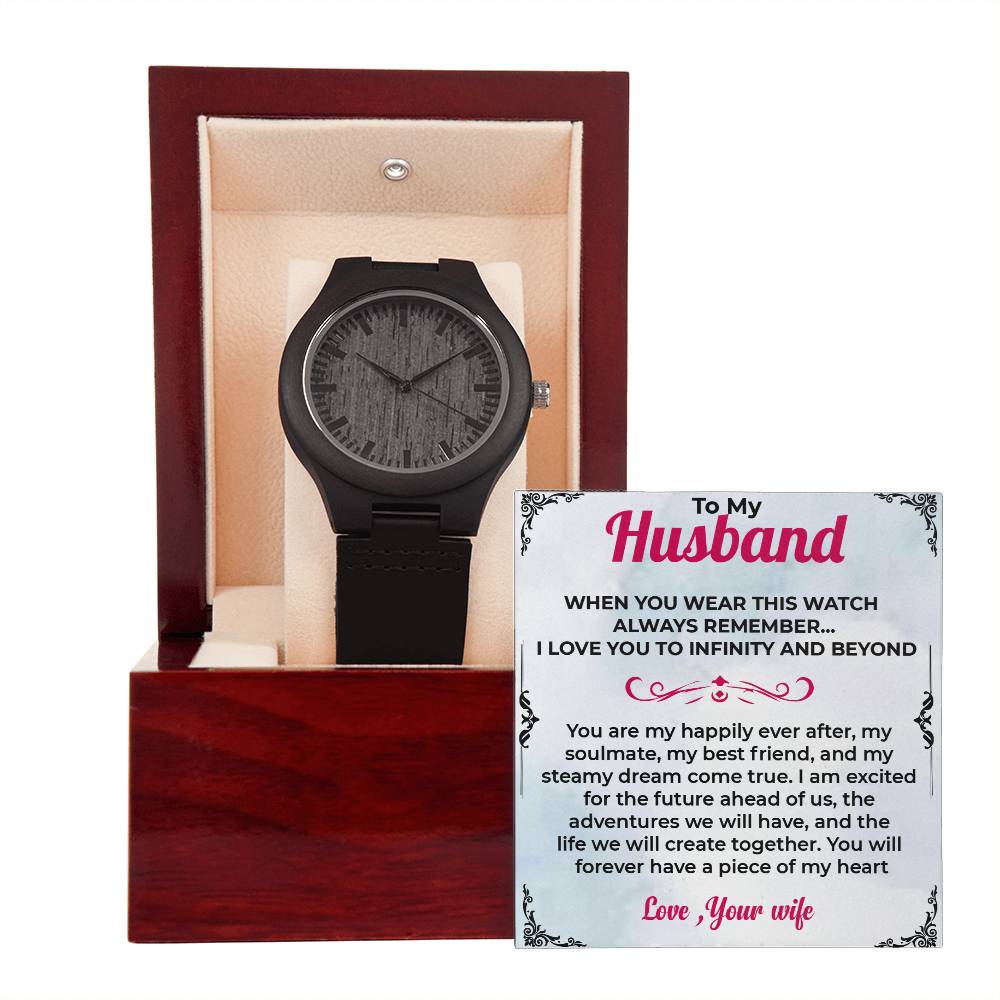 To My Husband Timeless Gift | Wooden Watch For Husband For any occasion