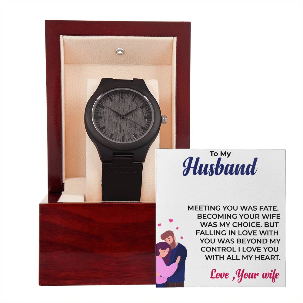To My Husband | Unique and Stylish Wooden Watch Gift