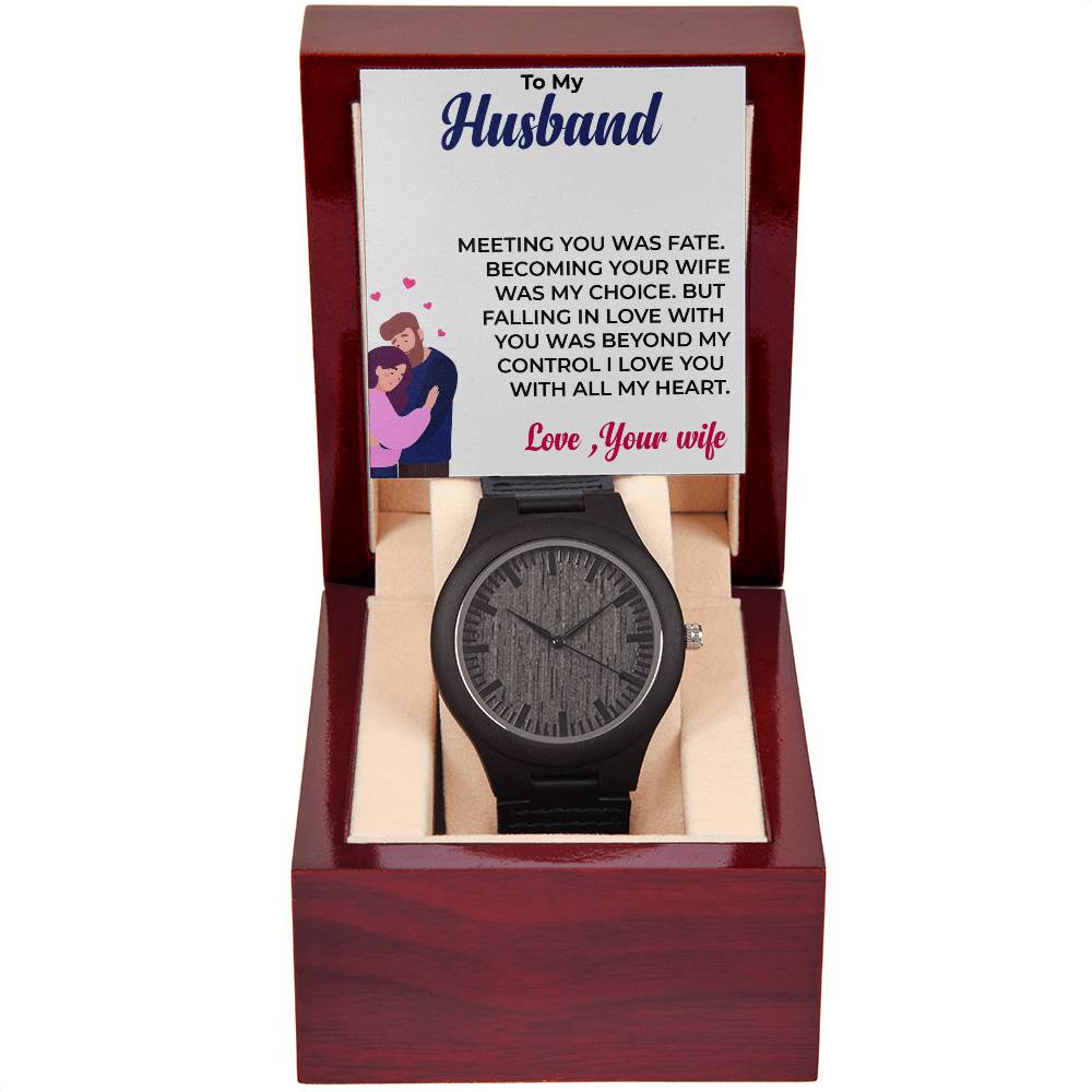 To My Husband | Unique and Stylish Wooden Watch Gift