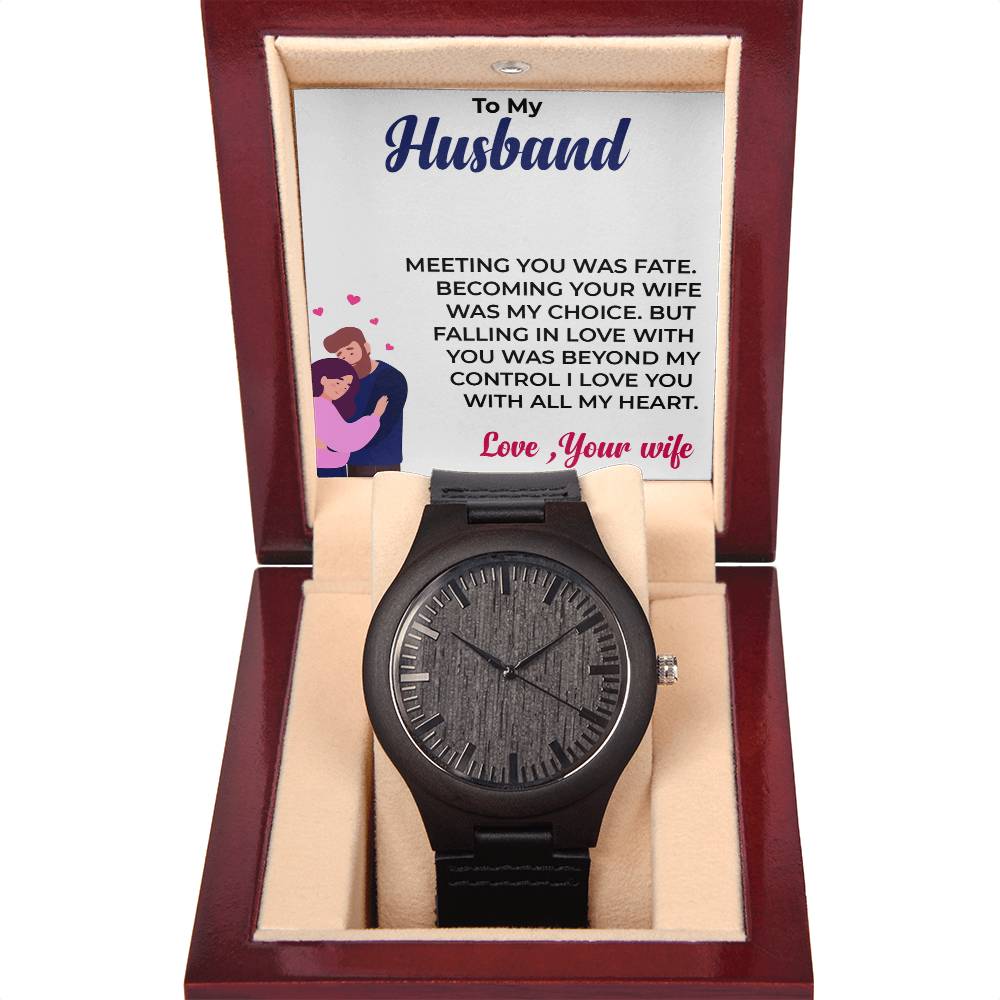 To My Husband | Unique and Stylish Wooden Watch Gift