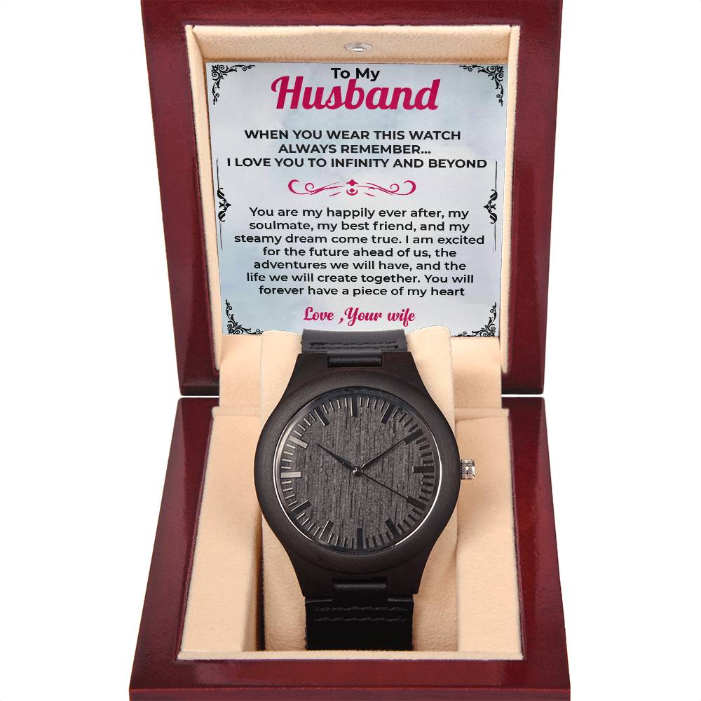 To My Husband Timeless Gift | Wooden Watch For Husband For any occasion