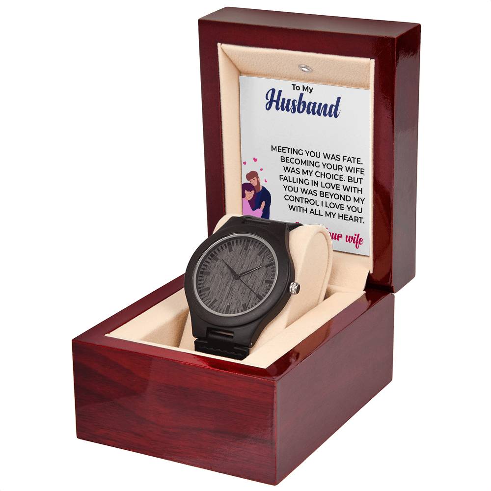 To My Husband | Unique and Stylish Wooden Watch Gift