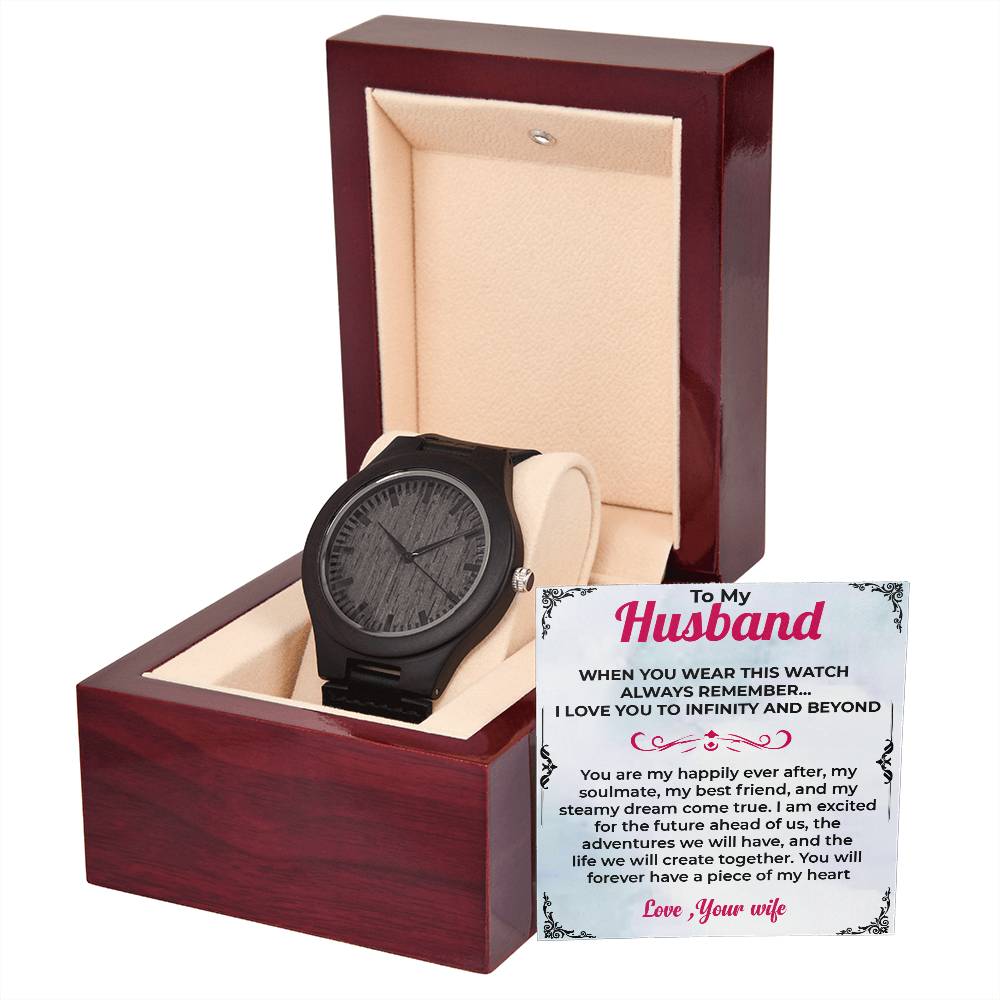 To My Husband Timeless Gift | Wooden Watch For Husband For any occasion