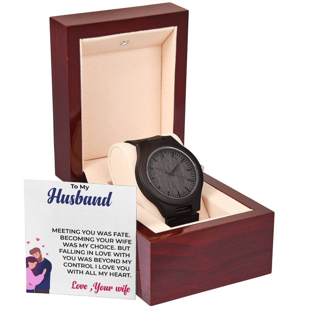 To My Husband | Unique and Stylish Wooden Watch Gift