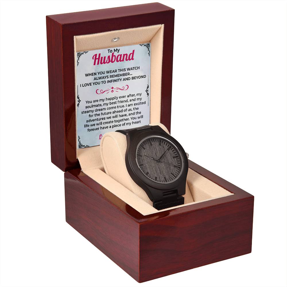 To My Husband Timeless Gift | Wooden Watch For Husband For any occasion