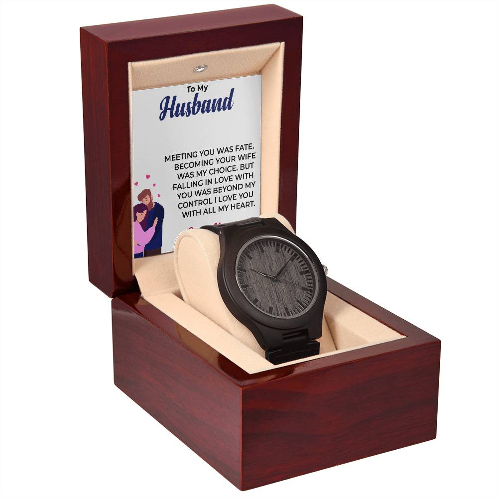 To My Husband | Unique and Stylish Wooden Watch Gift