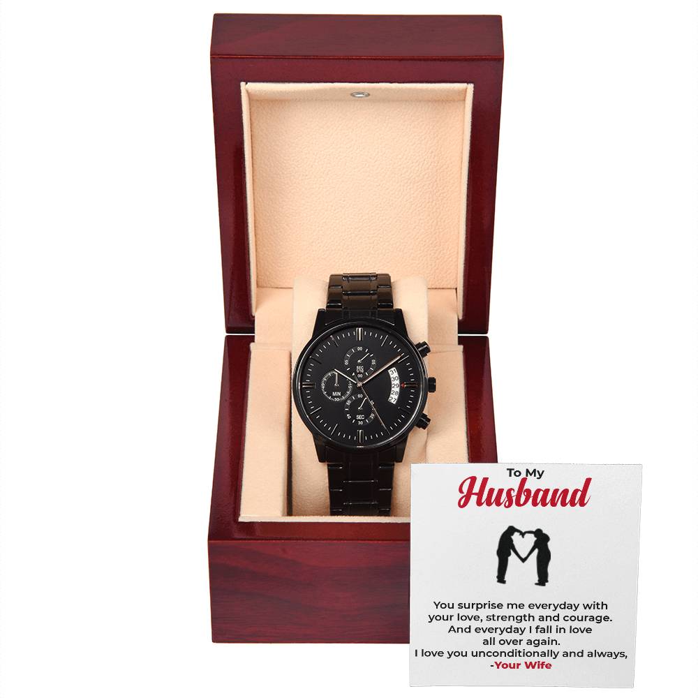 To My Husband | Elegant and Functional Chronograph Watch Gift
