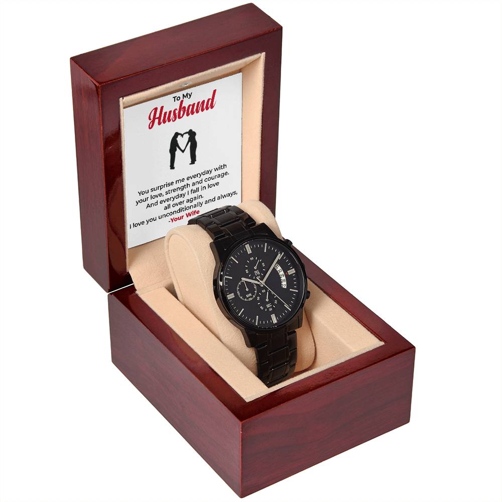 To My Husband | Elegant and Functional Chronograph Watch Gift