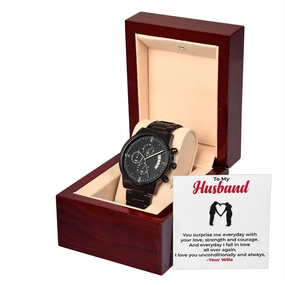 To My Husband | Elegant and Functional Chronograph Watch Gift