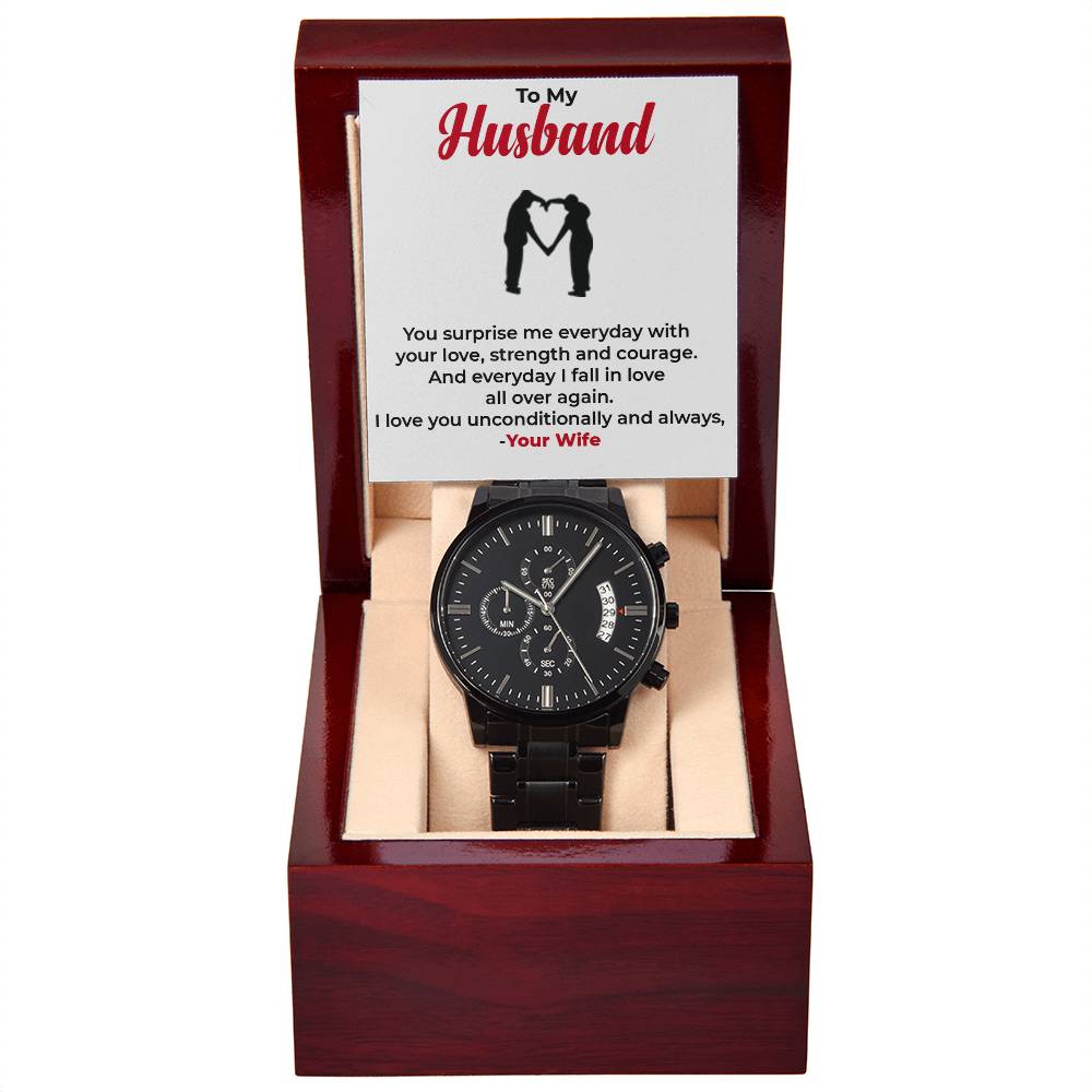 To My Husband | Elegant and Functional Chronograph Watch Gift