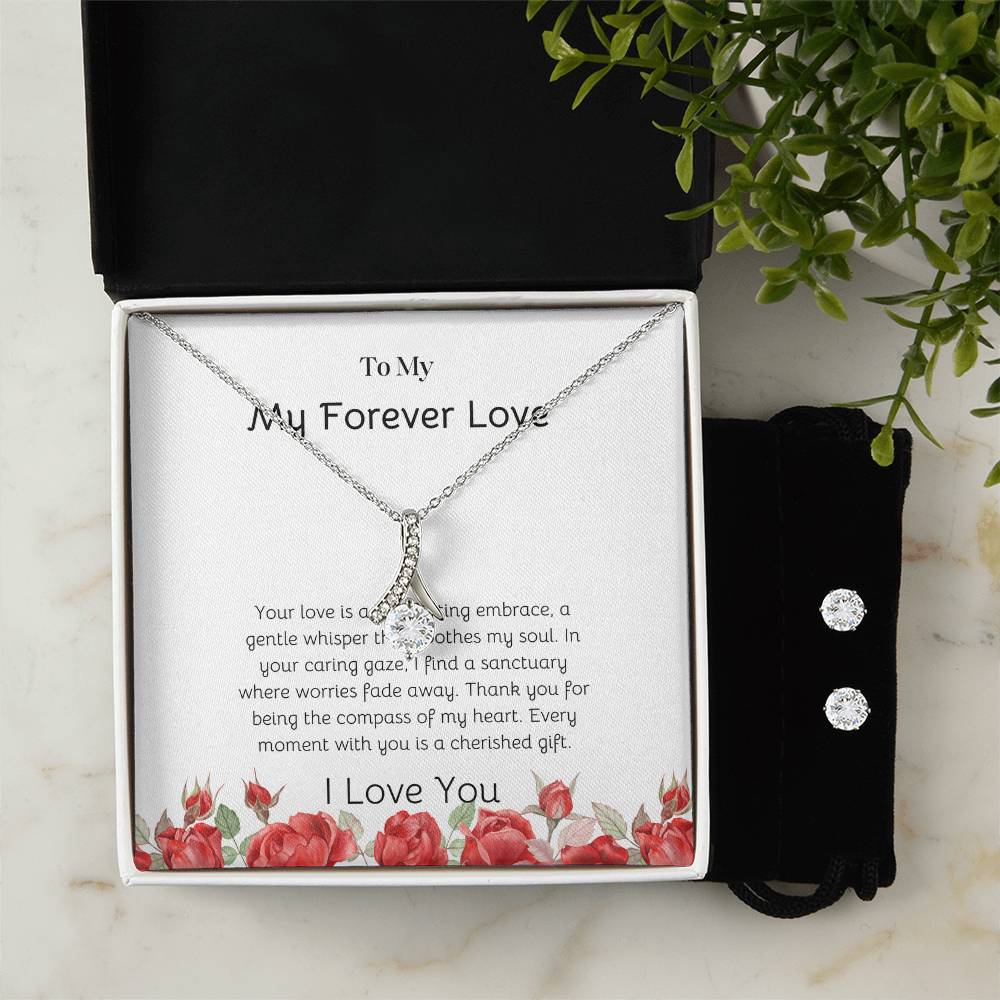 Alluring Beauty Jewelry Set for Girlfriend | Stunning Earrings for Her - SOUVMOUR
